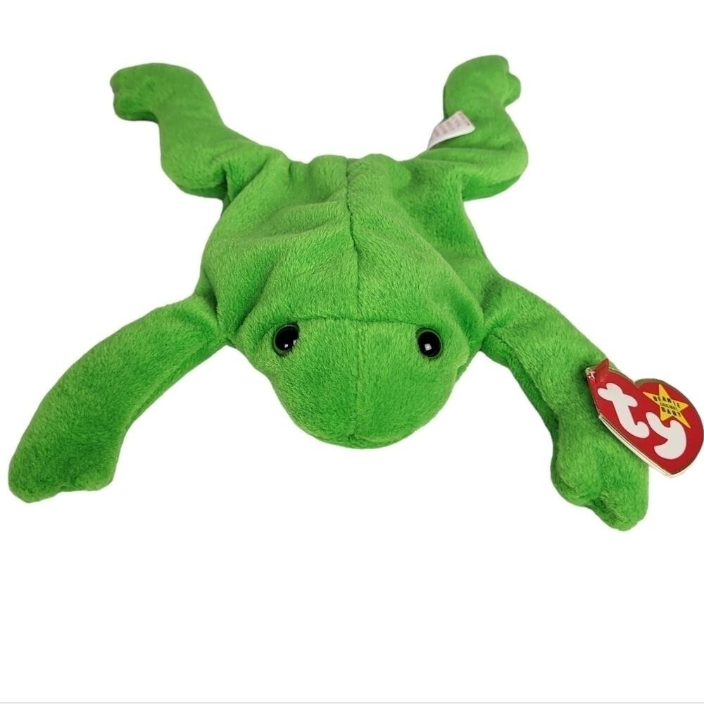 Legs 4th Gen Ty Beanie Baby Frog Collectible Rare Kids Toy Pellets